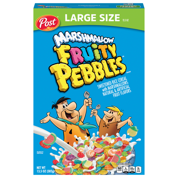 Fruity Pebbles with Marshmallows Cereal Large Size