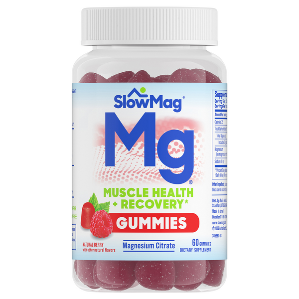 SlowMag Mg Muscle Health + Recovery Gummies Berry