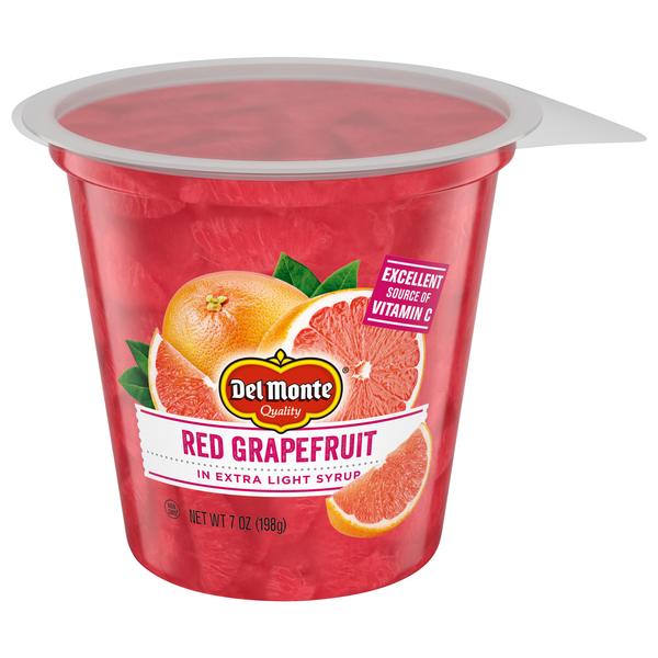Del Monte Red Grapefruit Red in Extra Light Syrup Fruit Cup