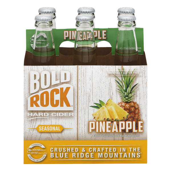 Bold Rock Seasonal Pineapple Hard Cider - 6 pk