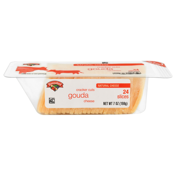 Hannaford Gouda Cheese Cracker Cut Slices - 24 ct