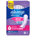 Always Discreet Womens Size 5 Incontinence Pads Maximum Long