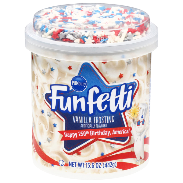 Pillsbury Funfetti Happy Birthday America Vanilla Frosting