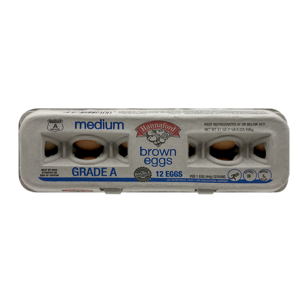 Hannaford Medium Brown Eggs