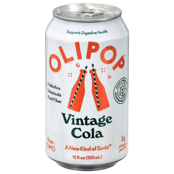 Olipop Vintage Cola Prebiotic Soda