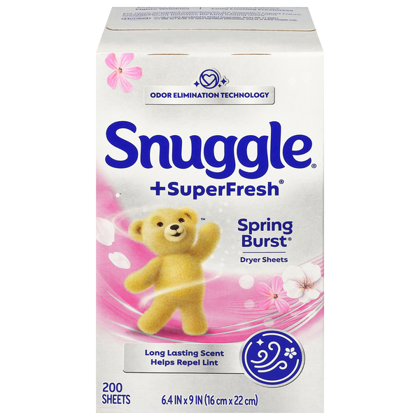 Snuggle Plus SuperFresh Spring Burst Fabric Conditioner Dryer Sheets