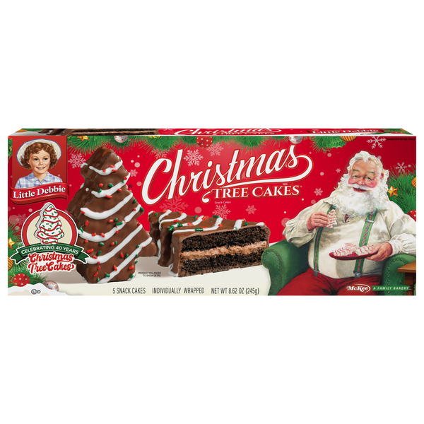 Little Debbie Chocolate Christmas Tree Snack Cakes - 5 ct