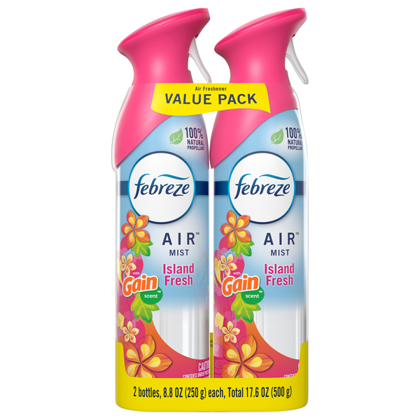 Febreze AIR Gain Island Fresh Air Freshener Trigger Spray - 2 ct