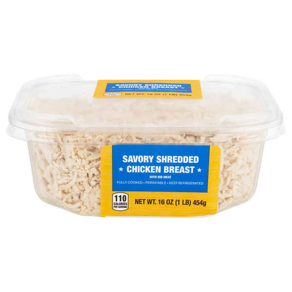 Eddy Foods Shredded Savory Chicken Breast with Rib Meat