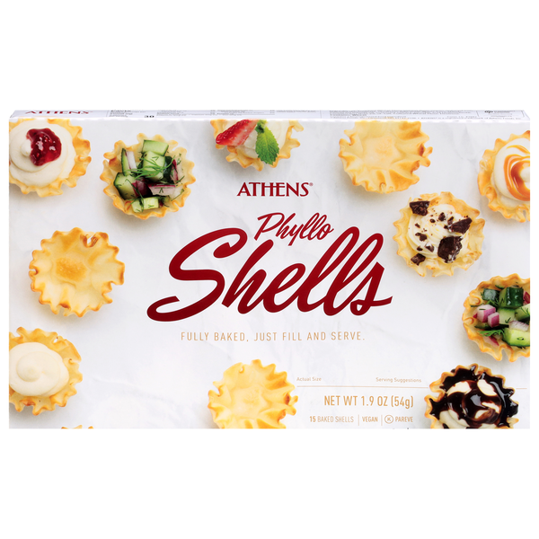 Athens Fillo Dough Shells Mini - 15 ct Frozen