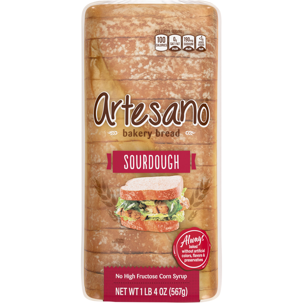 Artesano Sourdough Bakery Bread Sliced