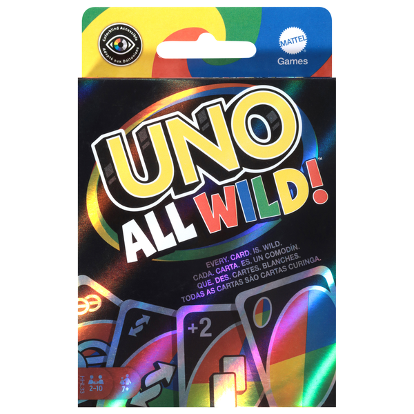 Mattel All Wild! Uno Card Game Ages 2+