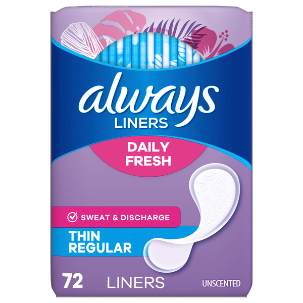 Always Unscented Regular Daily Liners