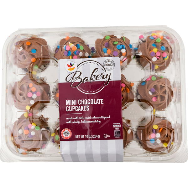Giant Bakery Chocolate Mini Cupcakes - 12 ct