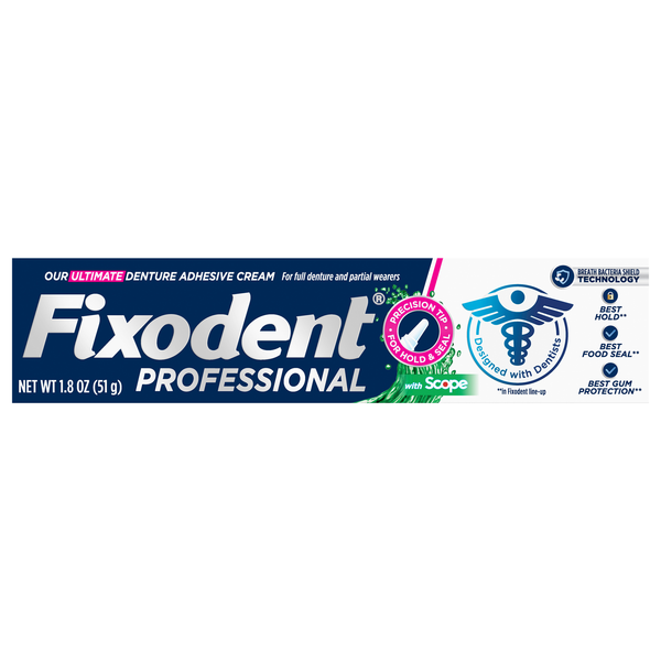 Fixodent Professional Ulitmate Denture Adhesive Cream with Scope
