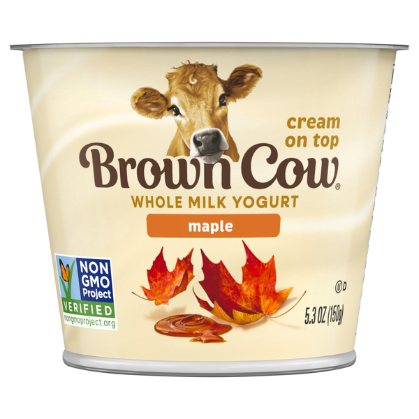 Brown Cow Cream Top Whole Milk Maple Yogurt Cup
