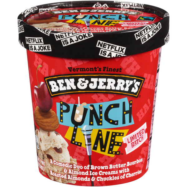 Ben & Jerry's Limited Batch Punch Line Ice Cream
