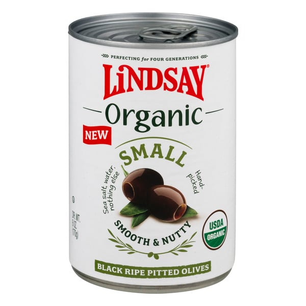 Save on Lindsay Small Black Ripe Pitted Olives Organic Order Online