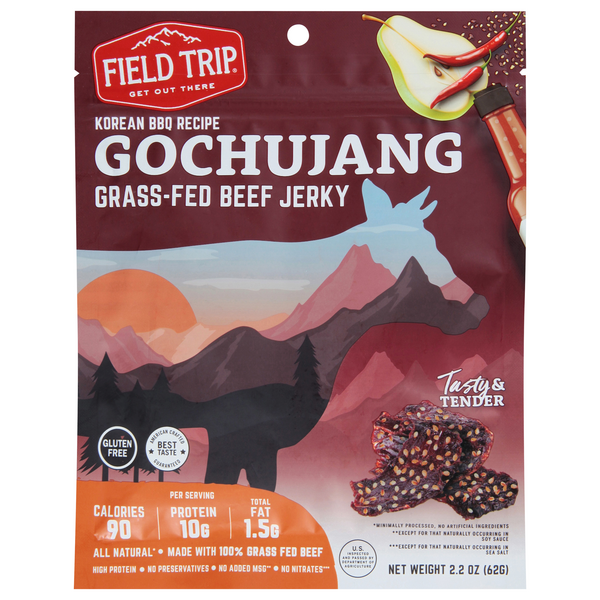 FIELD TRIP Korean BBQ Gochujang 10g Protein Grass-Fed Beef Jerky