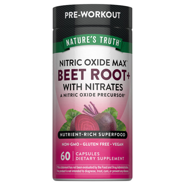 Nature's Truth Nitric Oxide Max Beet Root+ Capsules