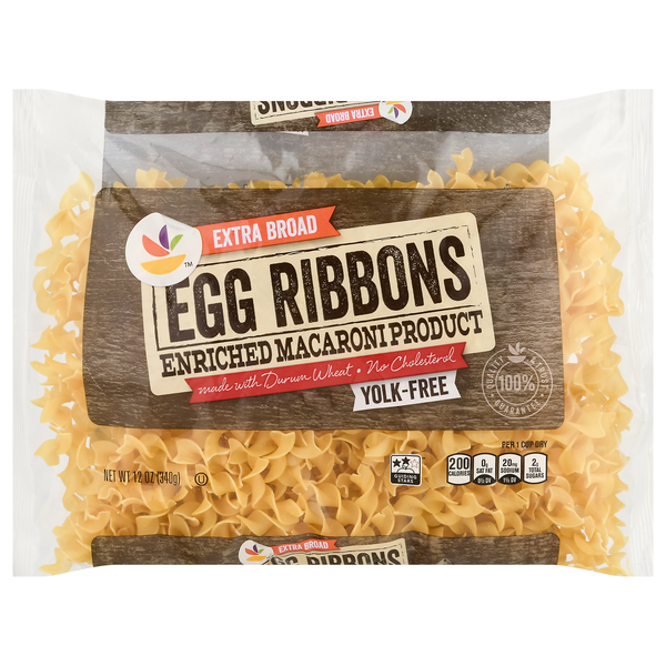 Giant Yolk Free Extra Broad Egg White Ribbon Noodles