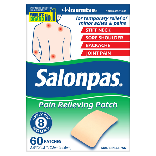 Salonpas Pain Relieving Patch - 60 ct