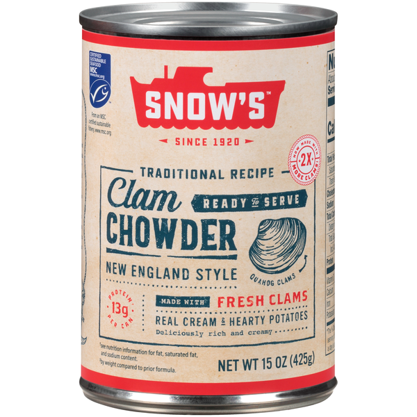Snow's Traditional New England Clam Chowder Soup