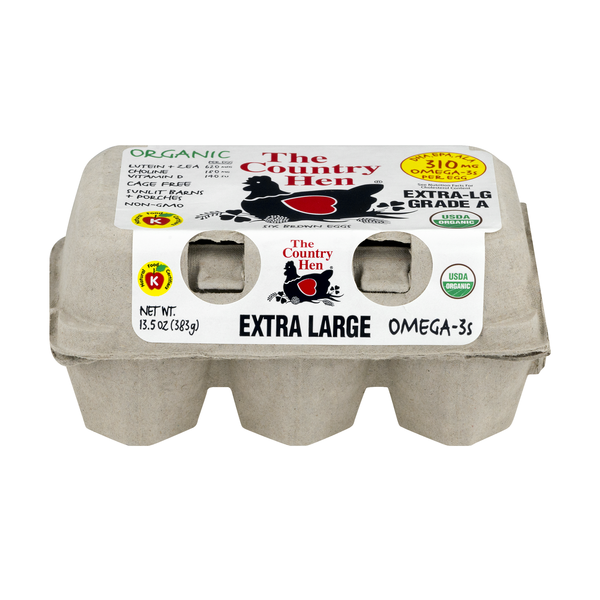 The Country Hen Organic Cage Free Extra Large Brown Eggs