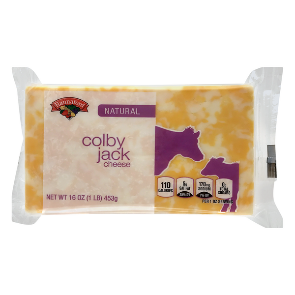 Hannaford Natural Colby Jack Cheese Block
