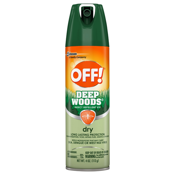 Save on OFF! Deep Woods Dry Insect Repellent VIII 25 Deet Aerosol