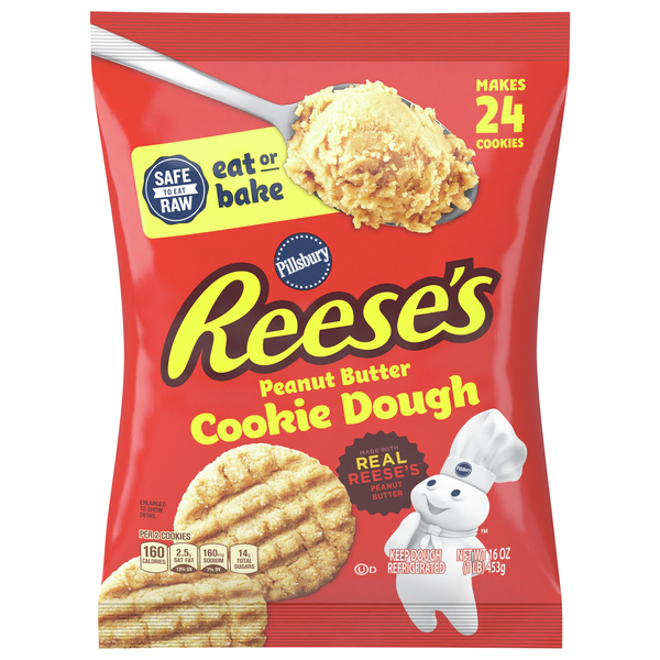 Pillsbury Reese's Peanut Butter Cookie Dough - 24 ct