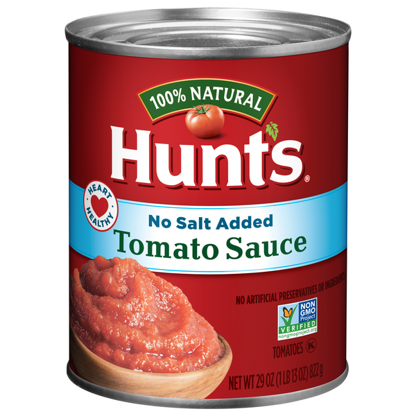 Hunt's 100% Natural No Salt Added Tomato Sauce