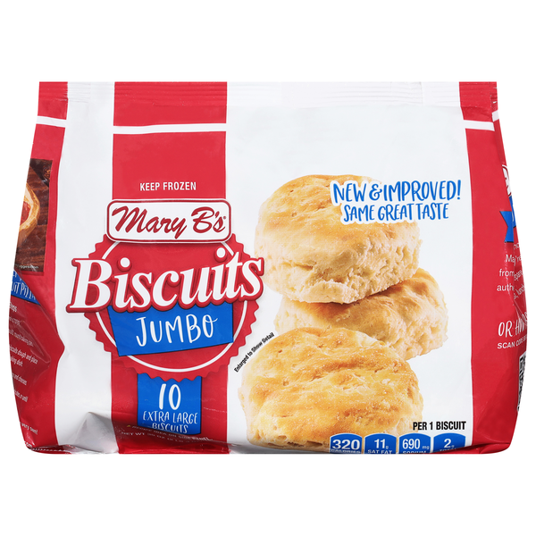 Mary B's Jumbo Biscuits - 10 ct Frozen