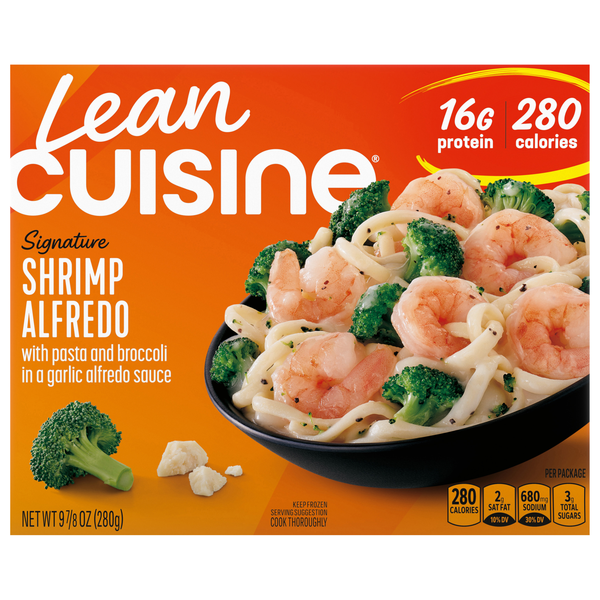 Lean Cuisine Protein Kick Shrimp Alfredo 16g Protein Frozen Meal
