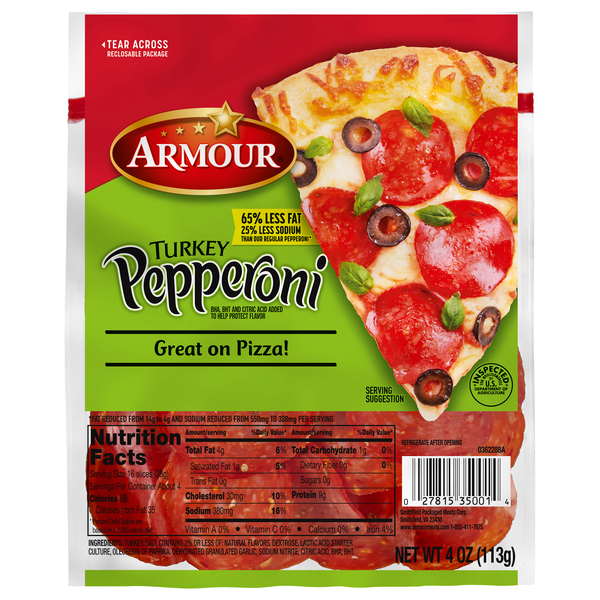 Armour Sliced Turkey Pepperoni