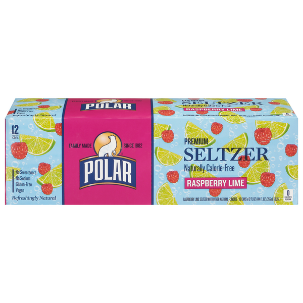 Save on Polar Raspberry Lime Seltzer Water 12 pk Order Online