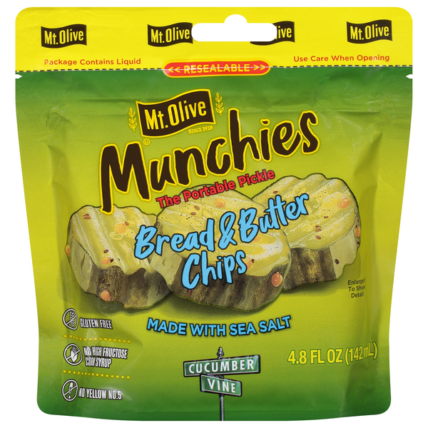Mt. Olive Munchies Bread & Butter Pickle Chips