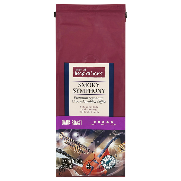 Taste of Inspirations Premium Smoky Symphony Dark Roast Ground Coffee