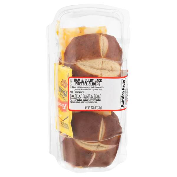 Taylor Farms Ham & Colby Jack Pretzel Sliders - 2 ct