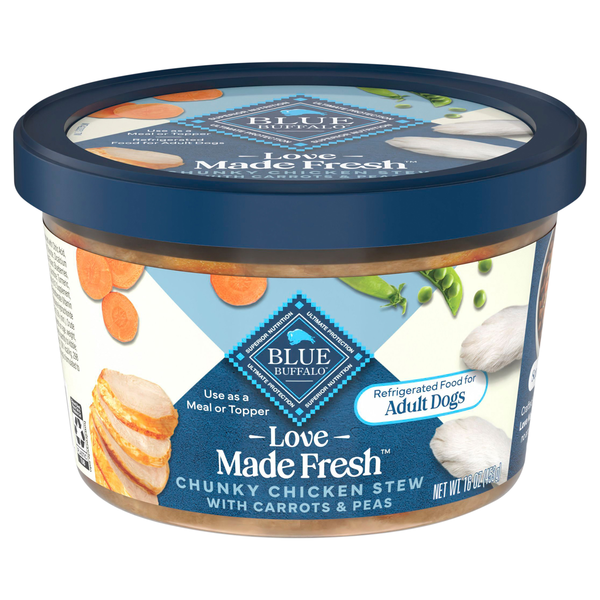 Blue Buffalo Chunky Chicken Stew Adult Dog Food Refrigerated