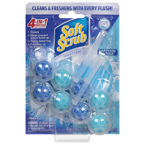 Soft Scrub 4-in-1 Automatic Toilet Cleaner Rim Hangers - 2 ct