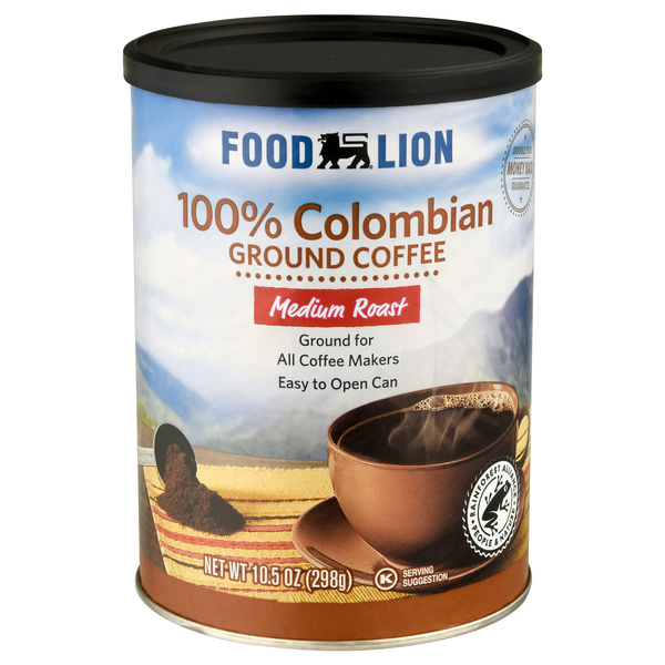 Food Lion 100% Colombian Medium Roast Ground Coffee