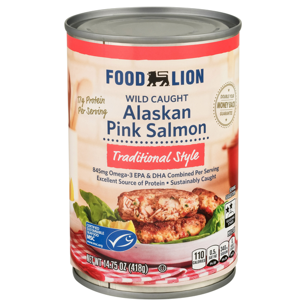 Food Lion Traditional Style Wild Caught Alaskan Pink Salmon