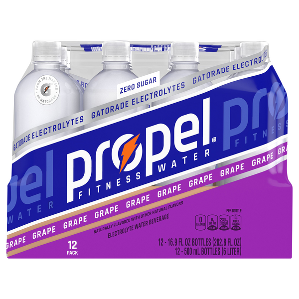 Save on Propel Grape Enhanced Water Beverage Zero Sugar 12 pk Order
