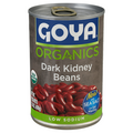 Goya Organics Low Sodium Dark Kidney Beans