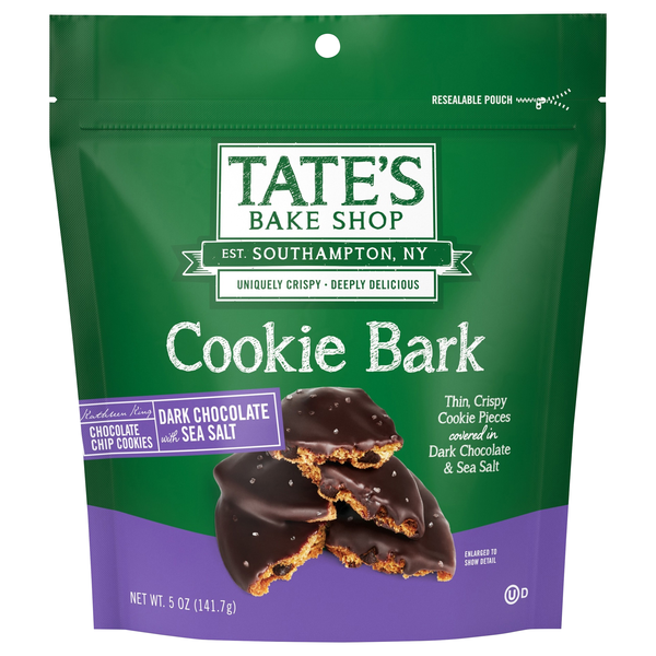 Tate's Bake Shop Dark Chocolate with Sea Salt Cookie Bark