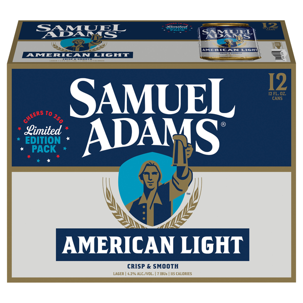 Samuel Adams American Light Lager Beer - 12 pk