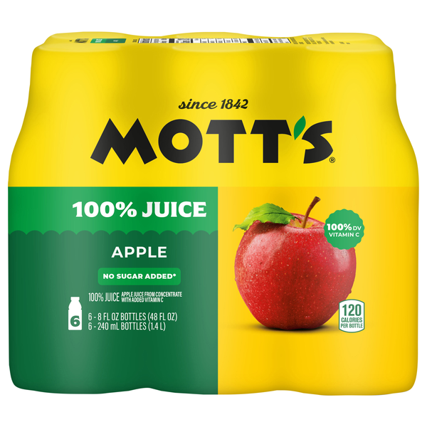 Mott's Original 100% Apple Juice - 6 pk