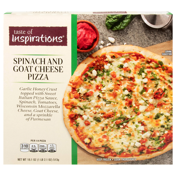 Taste of Inspirations Spinach & Goat Cheese Pizza Frozen