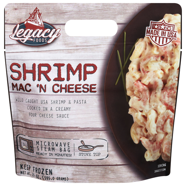Legacy Foods Shrimp Mac 'N Cheese Frozen